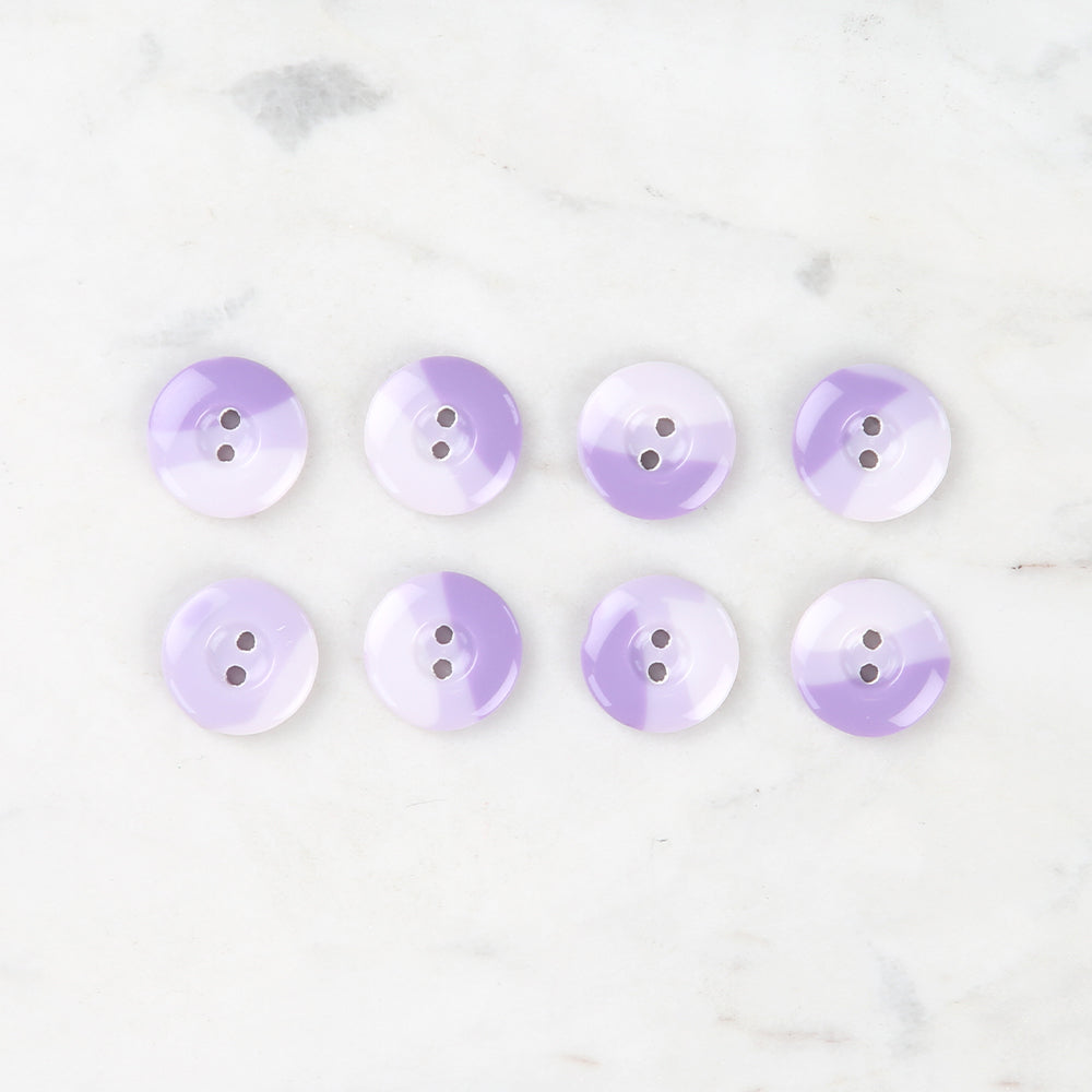 Loren Crafts 8 Pack Button, Purple - 1136