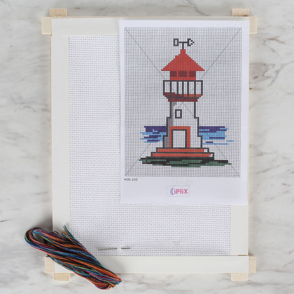 Loren Cross Stitch Kit, Light House - 233