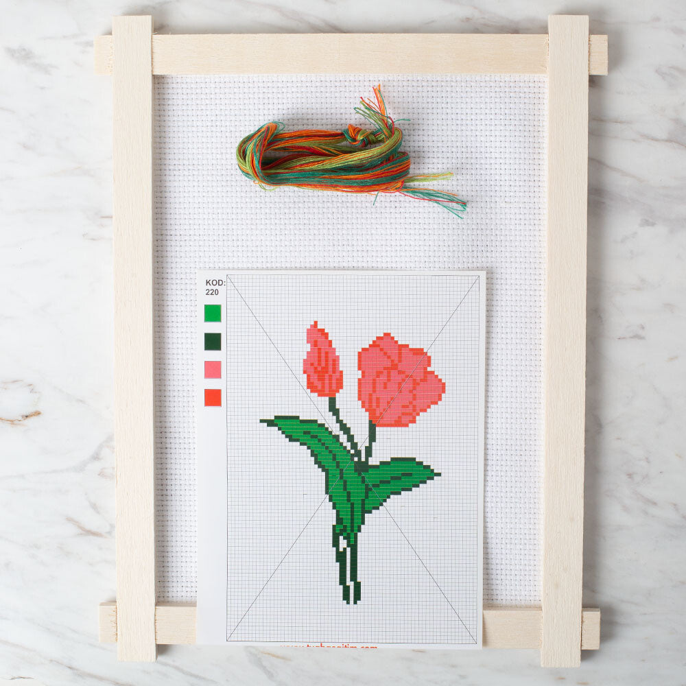 Loren Cross Stitch Kit, Tulip - 220