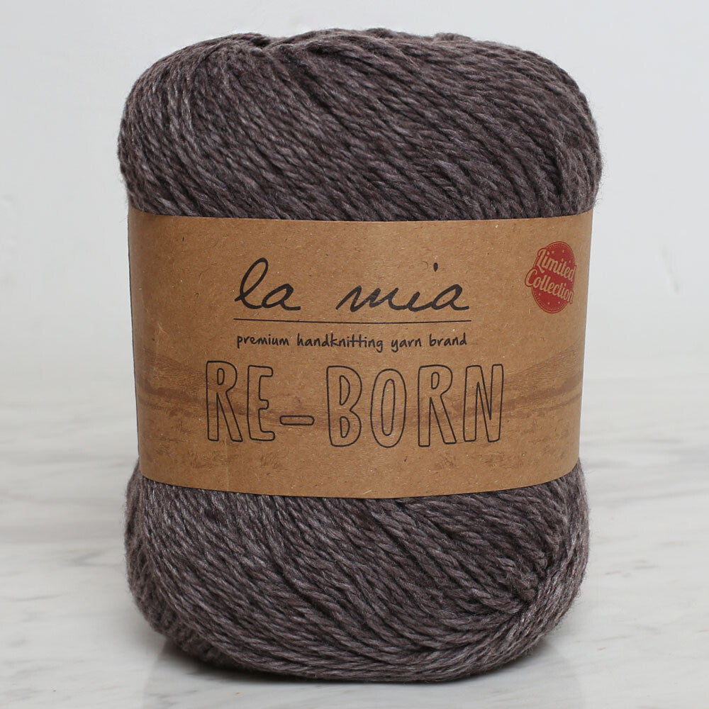 La Mia Re-Born Yarn, Brown Melange - L126