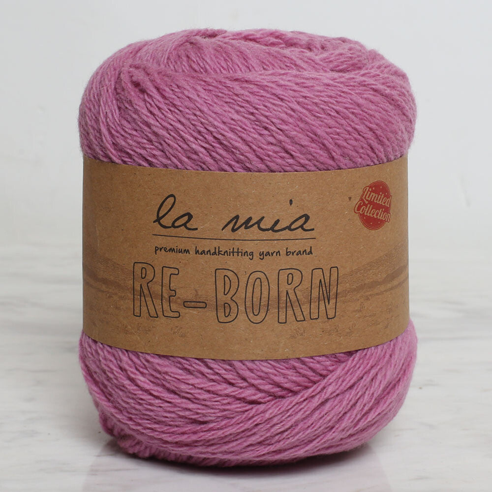 La Mia Re-Born Yarn, Dusty Rose - L140