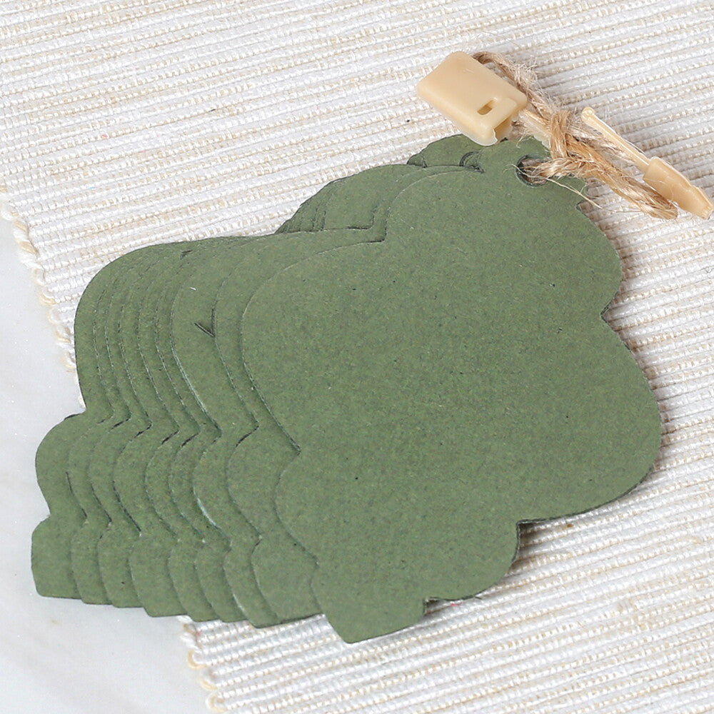 Tag Thread Roll Loren 10 pcs Tag and Clip-On Tag Thread, Green