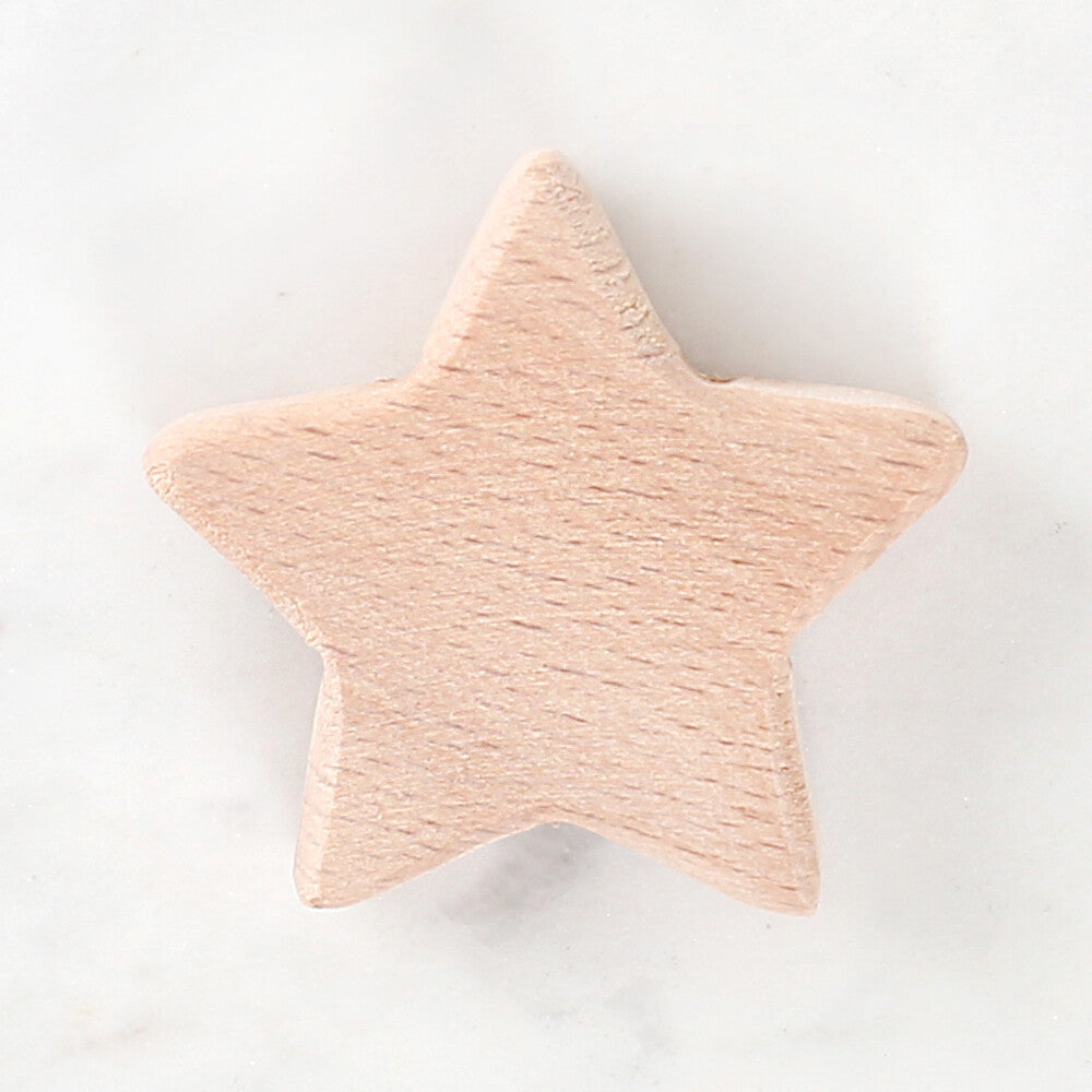 Loren Crafts Star Shaped Wooden Bead