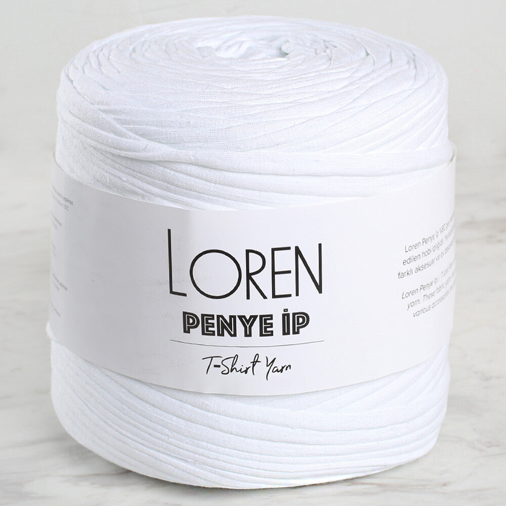 Loren T-Shirt Yarn, White - 01