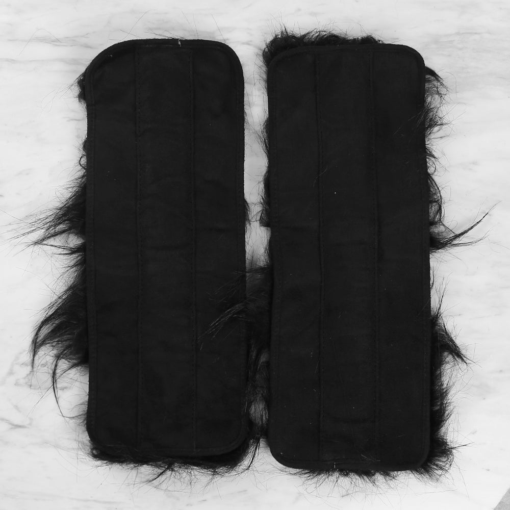 Yarnart Cuffs - Faux Fur Cuffs Black - F505