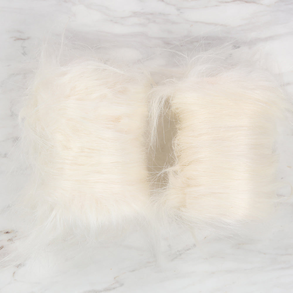 Yarnart Cuffs - Faux Fur Cuff Cream - F505