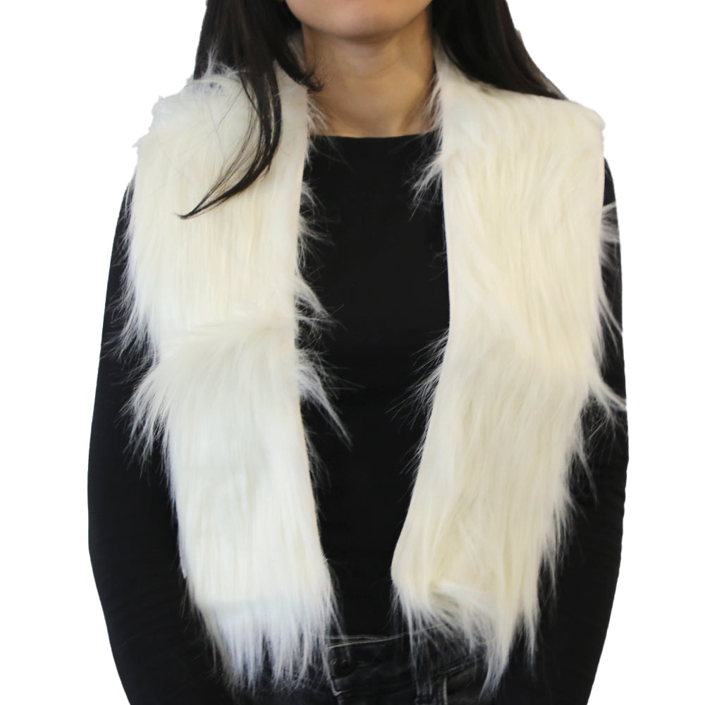 Yarnart Tuxede - Faux Fur Collar Cream - F503