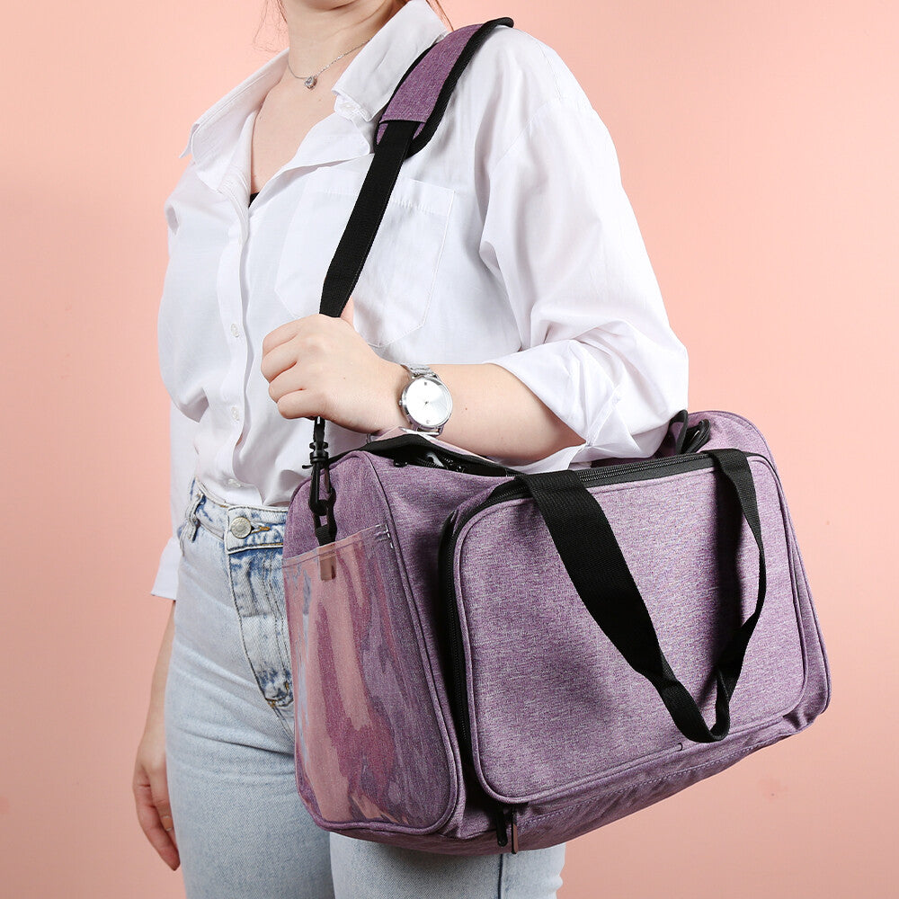 Loren Purple Knitting Bag