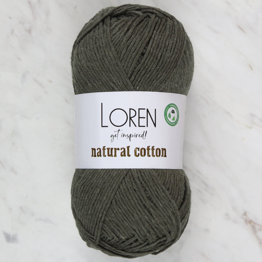 Loren Natural Cotton Yarn, Green - R104