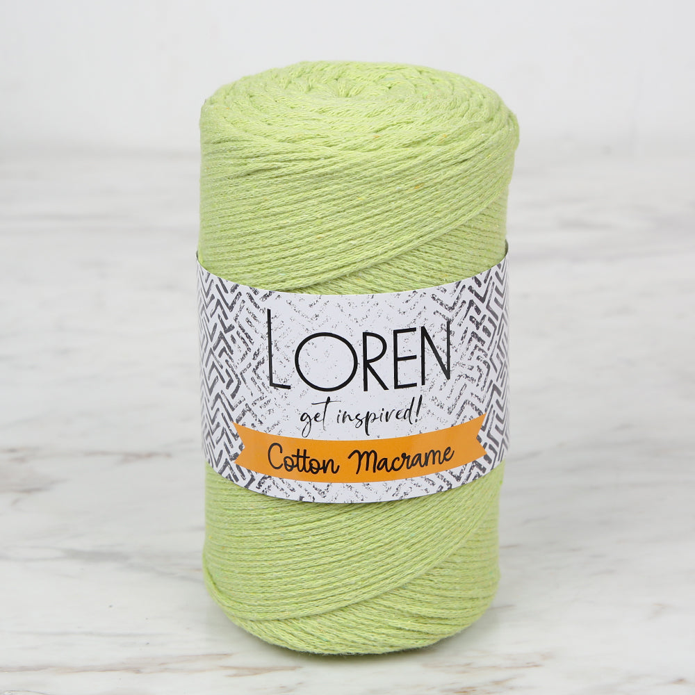 Loren Cotton Macrame Yarn Green - R954