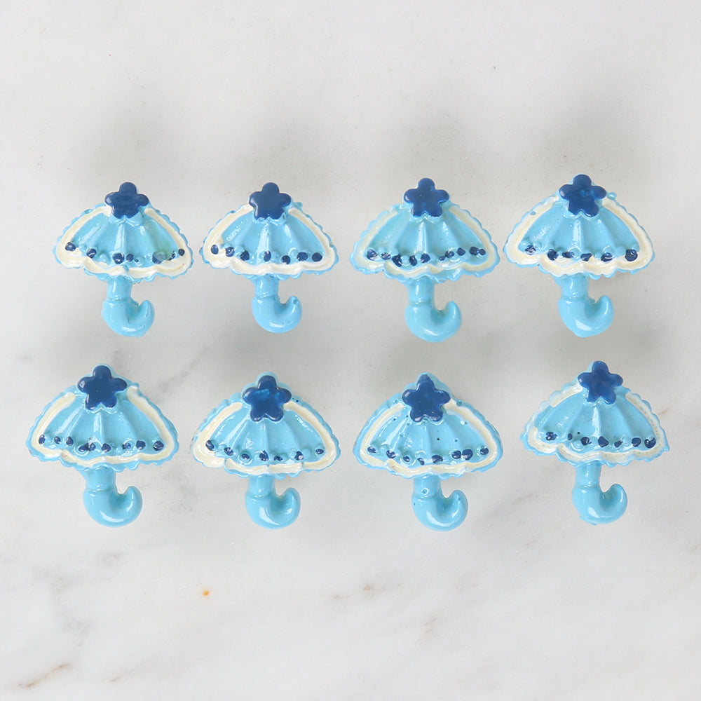 Loren Crafts 8-piece Blue Umbrella Button - 3010