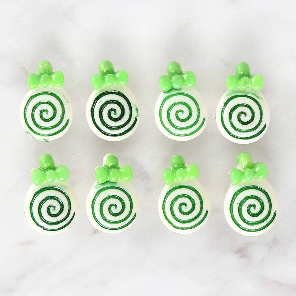 Loren Crafts 8-piece Green Sugar Button - 3024