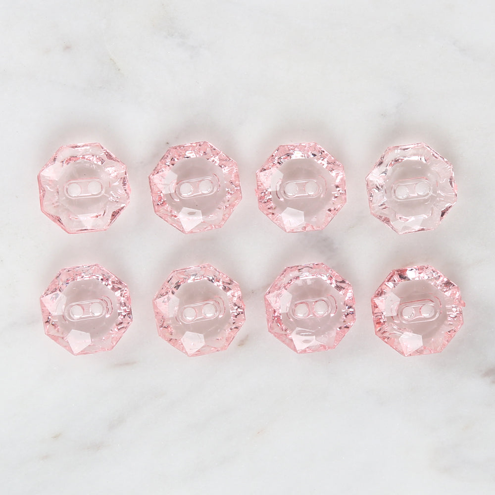 Loren Crafts 8-piece Pink Button - 3064