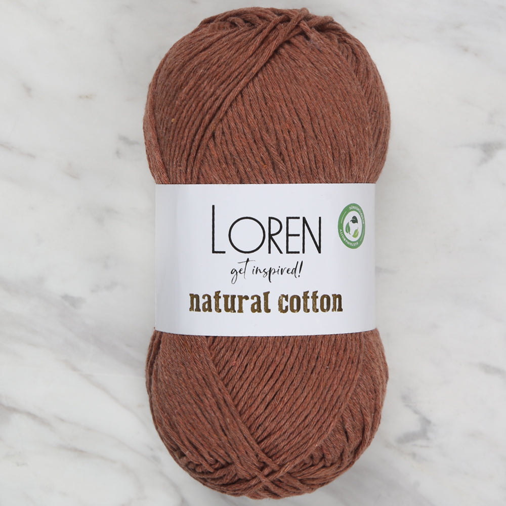 Loren Natural Cotton Yarn,Cinnamon - R072