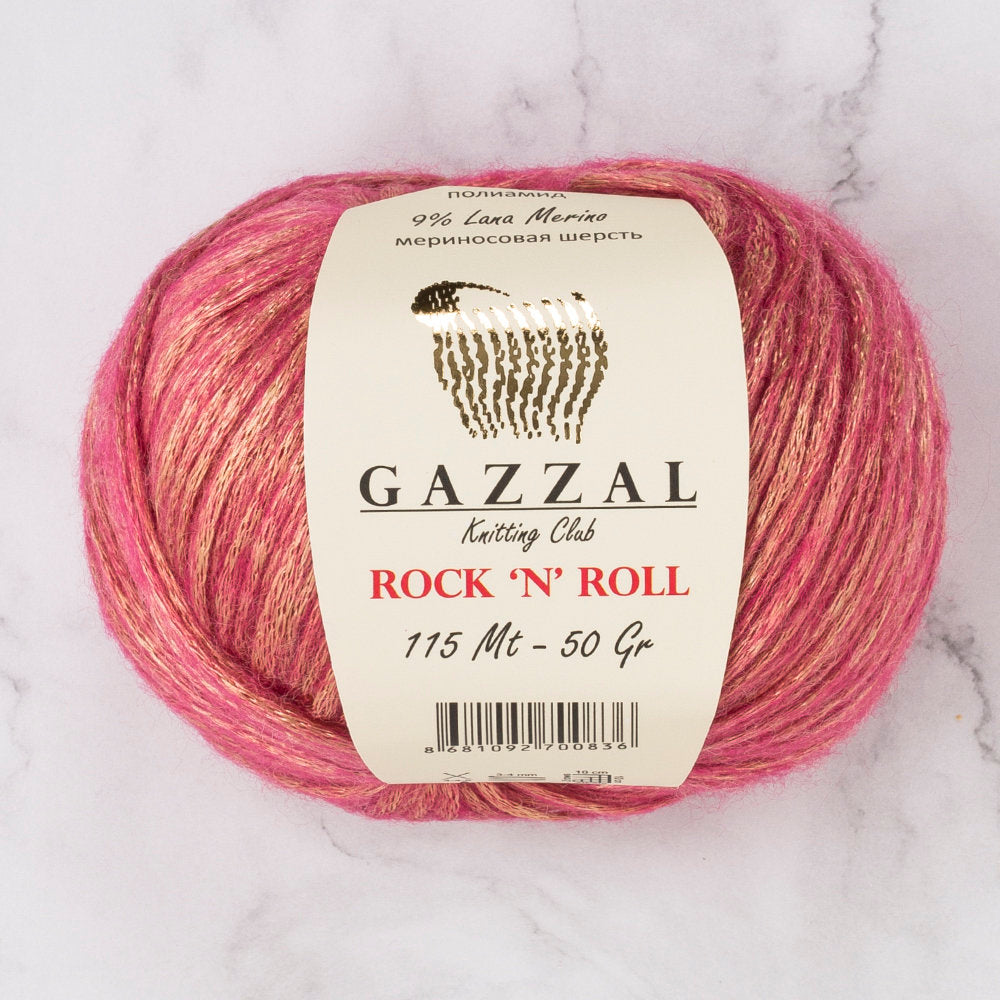 Gazzal Rock'N'Roll Yarn, Fuchsia - 13190