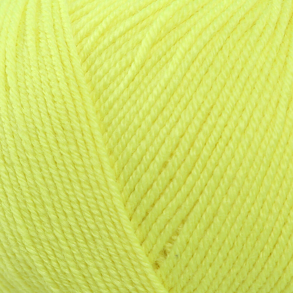 Gazzal Wool 175 50 Gr Yarn, Neon Yellow - 353