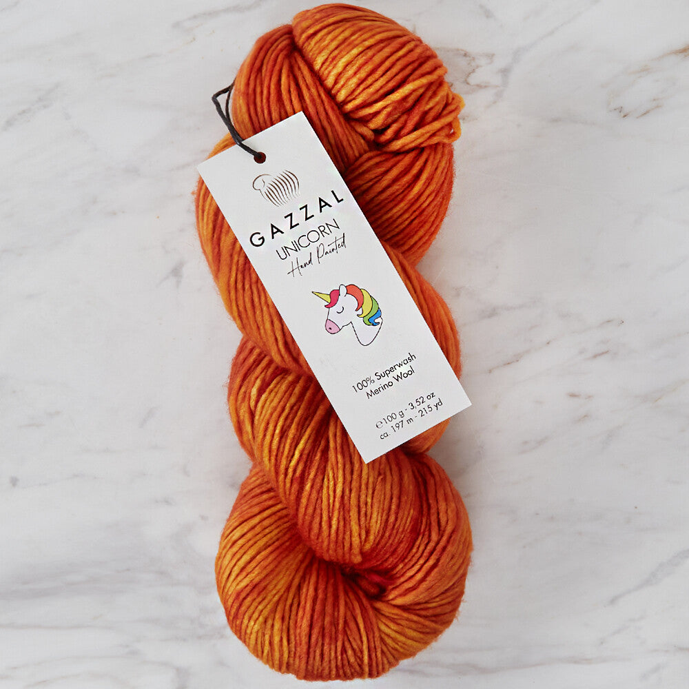 Gazzal Unicorn Knitting Yarn, Variegated - 1352