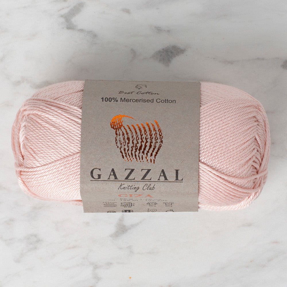 Gazzal Giza Yarn, Light Pink - 2491