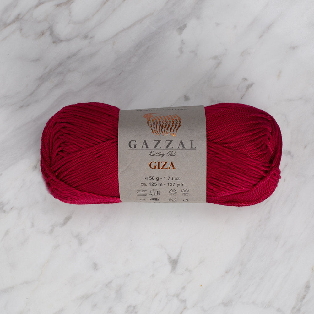 Gazzal Giza Yarn, Red - 2466