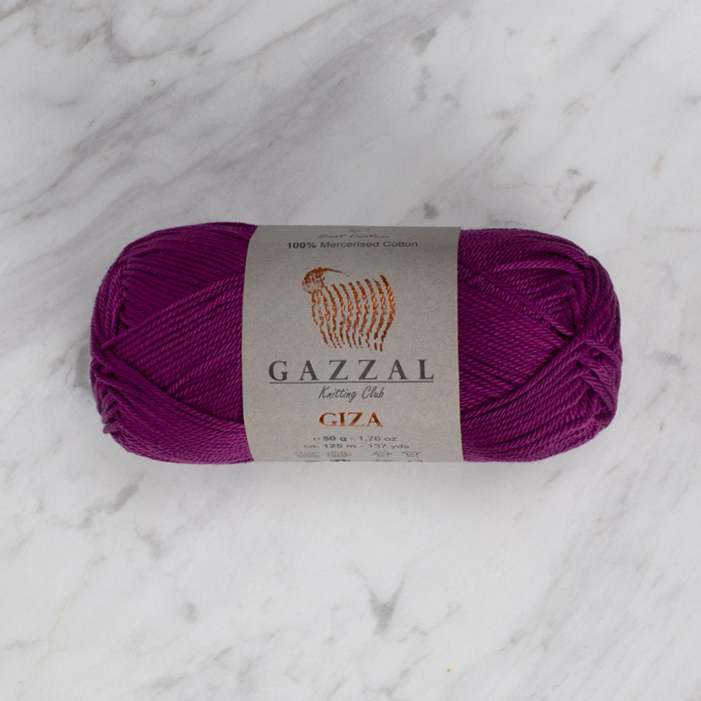 Gazzal Giza Yarn, Plum - 2467