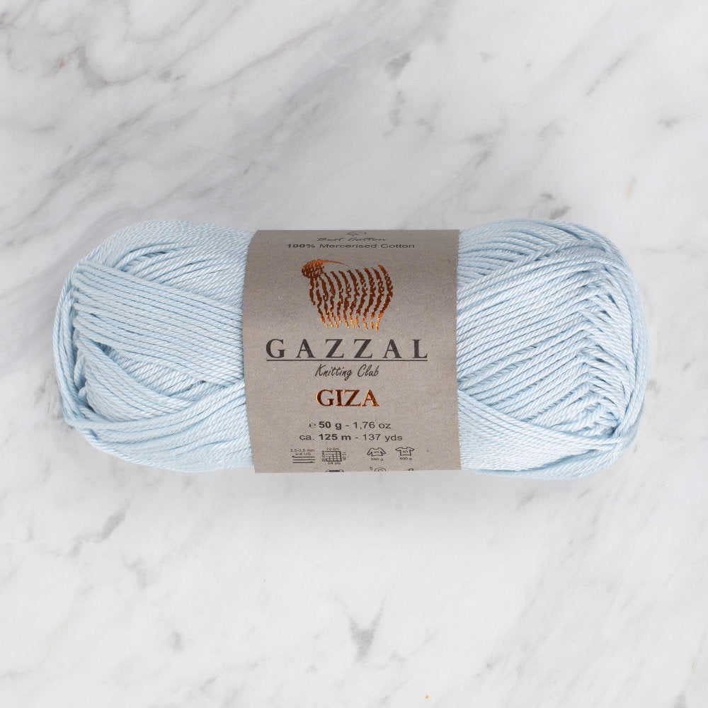 Gazzal Giza Yarn, Light Blue - 2473