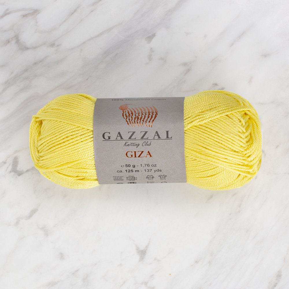 Gazzal Giza Yarn, Yellow - 2483