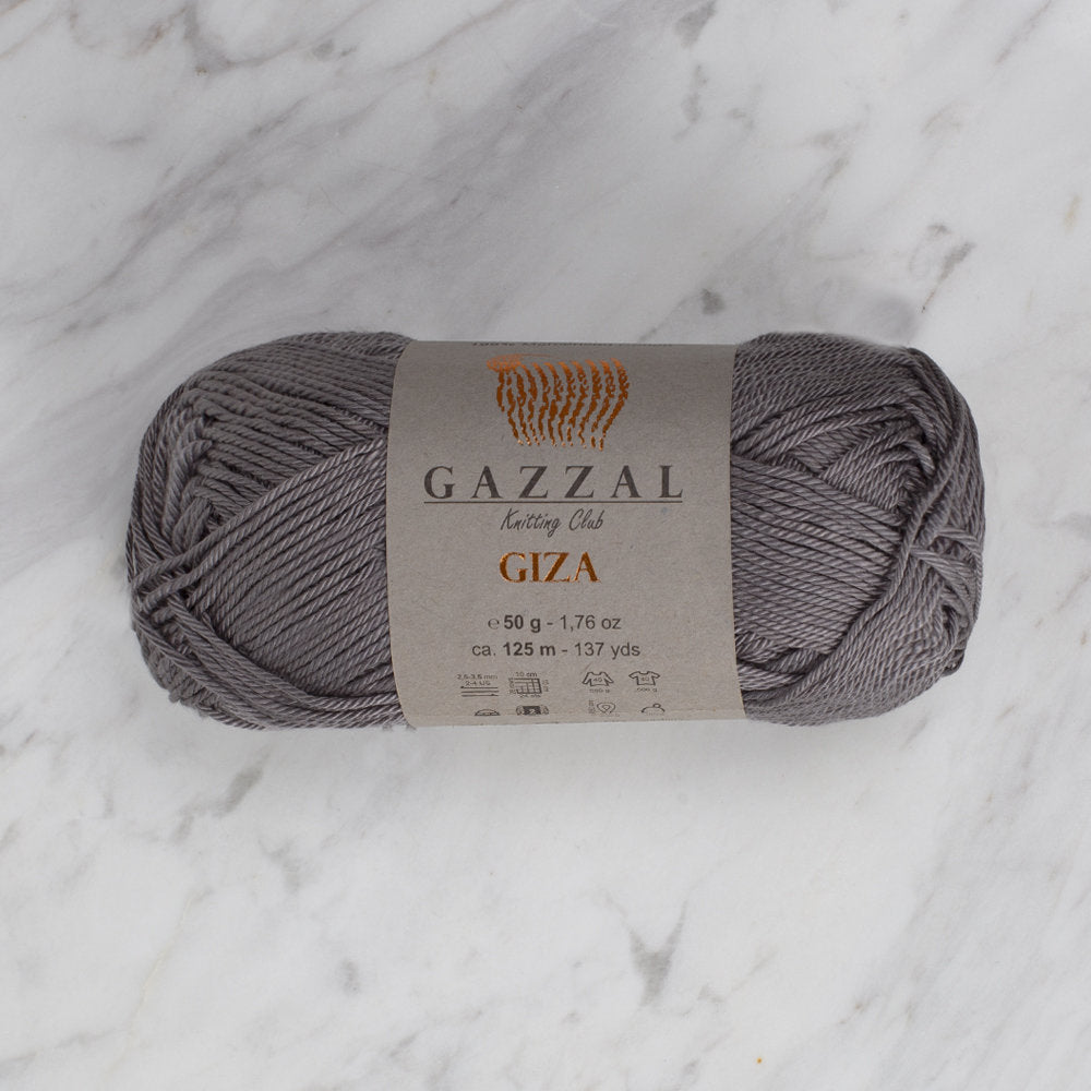 Gazzal Giza Yarn, Dark Grey - 2455