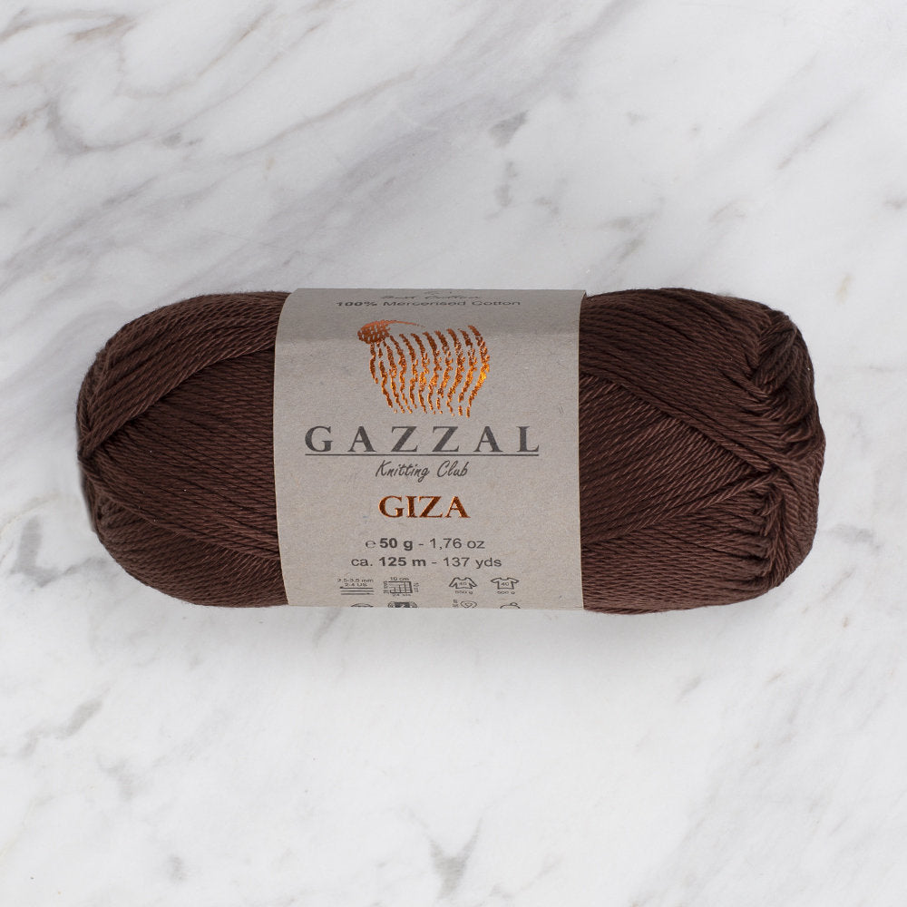 Gazzal Giza Yarn, Brown - 2486