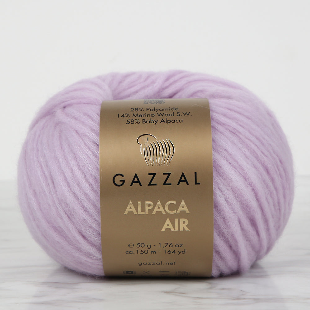 Gazzal Alpaca Air Knitting Yarn, Lilac - C:103