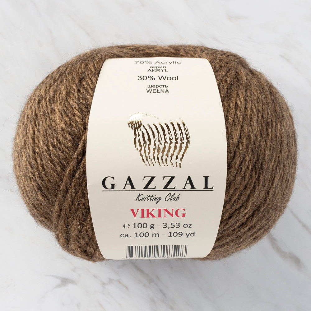 Gazzal Viking Yarn, Brown - C4002