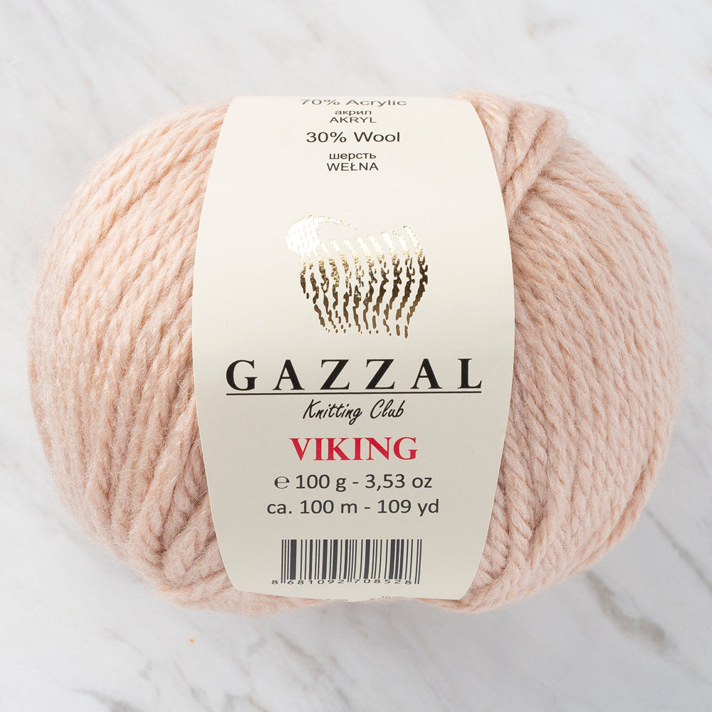 Gazzal Viking Yarn, Pinkish White - C4003