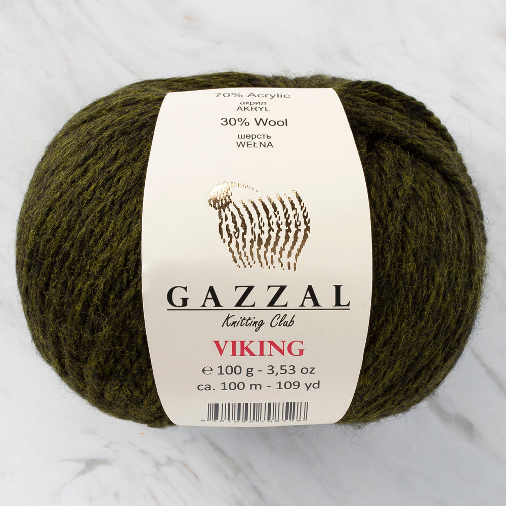 Gazzal Viking Yarn, Dark Green - C4010