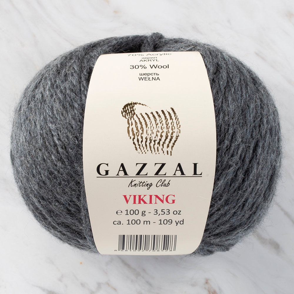 Gazzal Viking Yarn, Grey - C4016