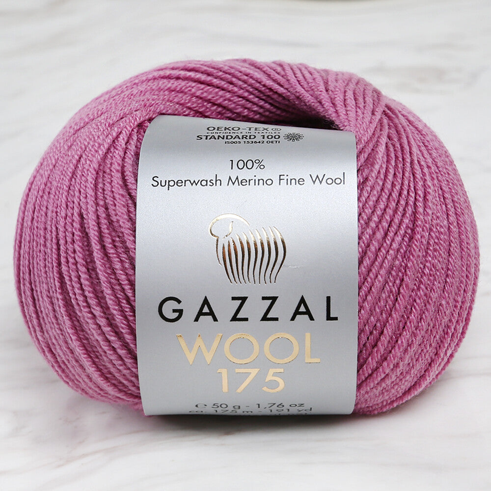 Gazzal Wool 175 50 Gr Yarn, Purple - 351