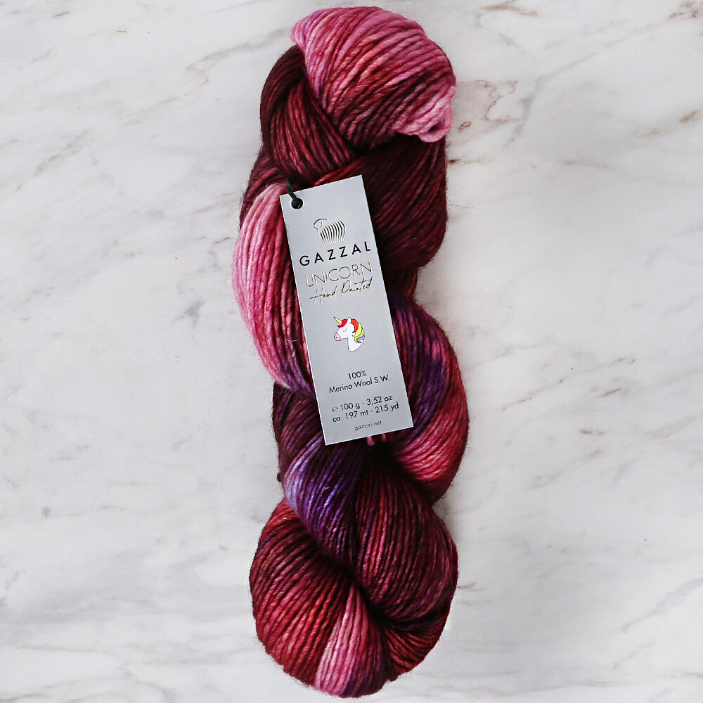 Gazzal Unicorn Knitting Yarn, Variegated - 1357