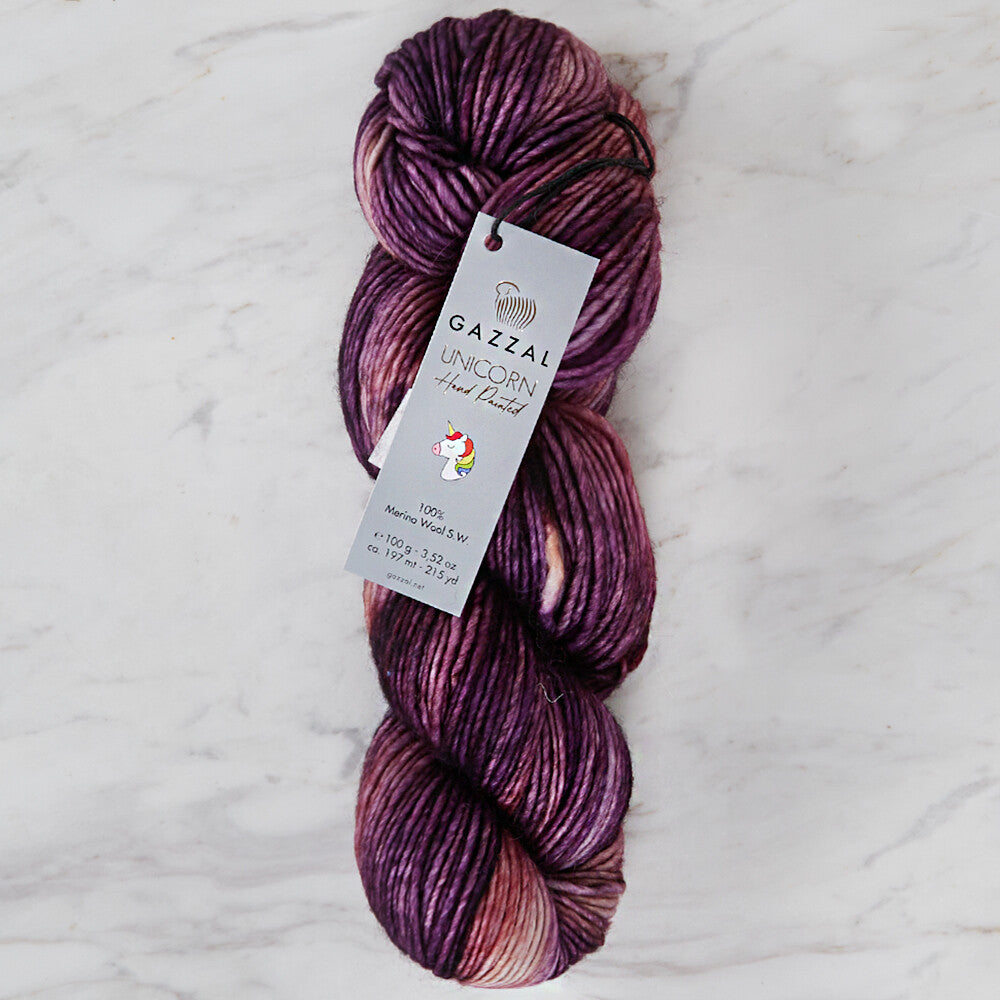 Gazzal Unicorn Knitting Yarn, Variegated - 1358