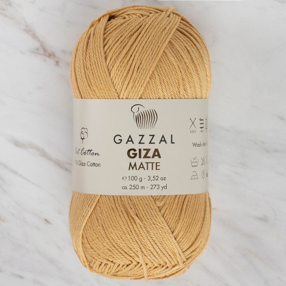 Gazzal Giza Matte Yarn, Light Beige - 5552