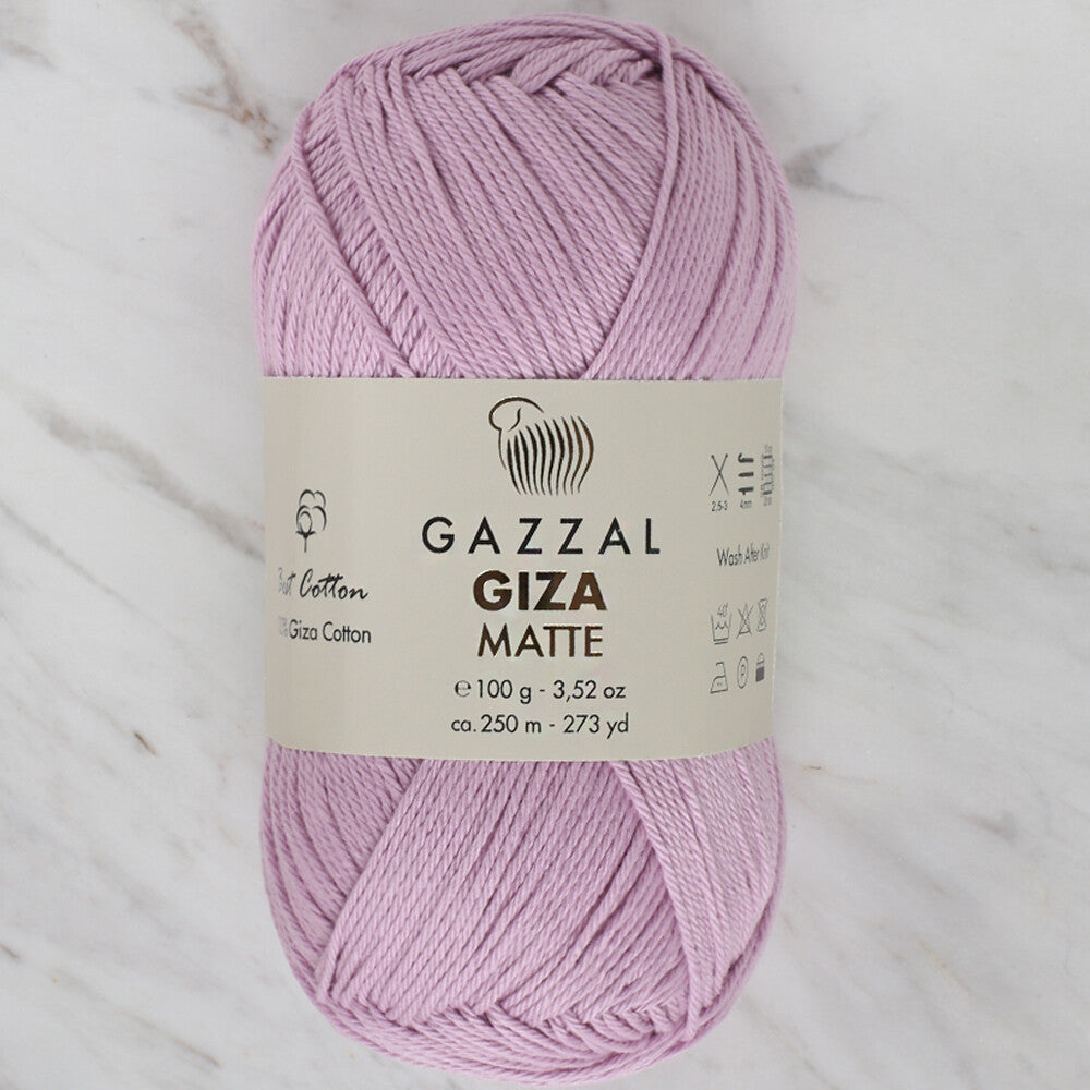 Gazzal Giza Matte Yarn, Lilac - 5572