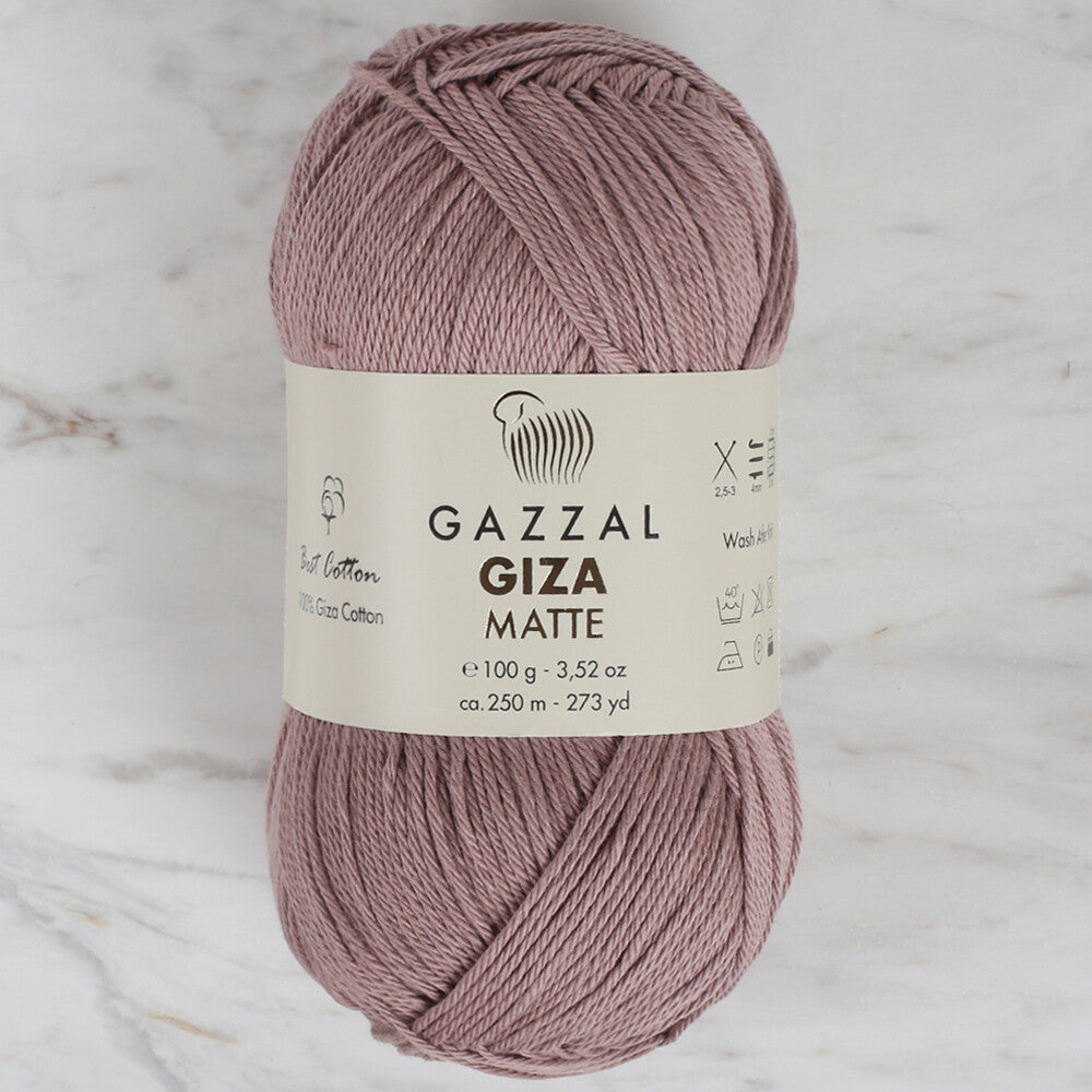 Gazzal Giza Matte Yarn, Brown - 5595