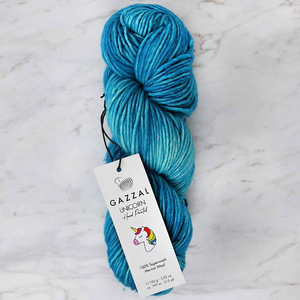 Gazzal Unicorn Knitting Yarn, Variegated - 1346