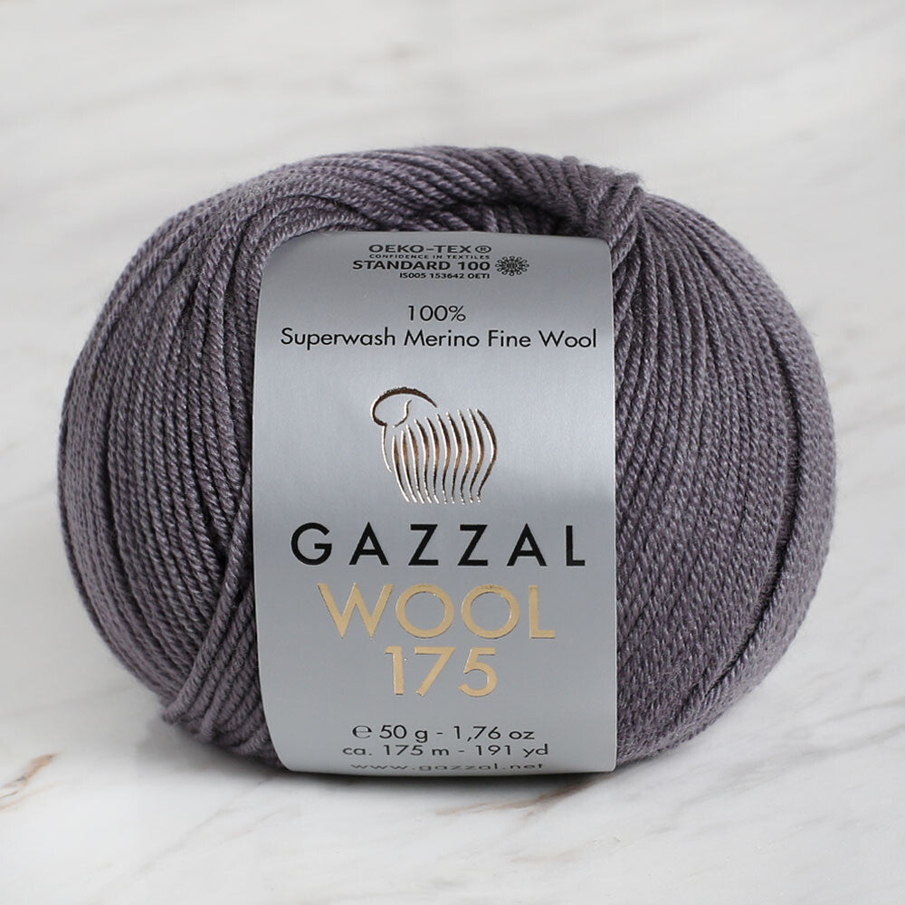 Gazzal Wool 175 50 Gr Yarn, Dark Grey - 302