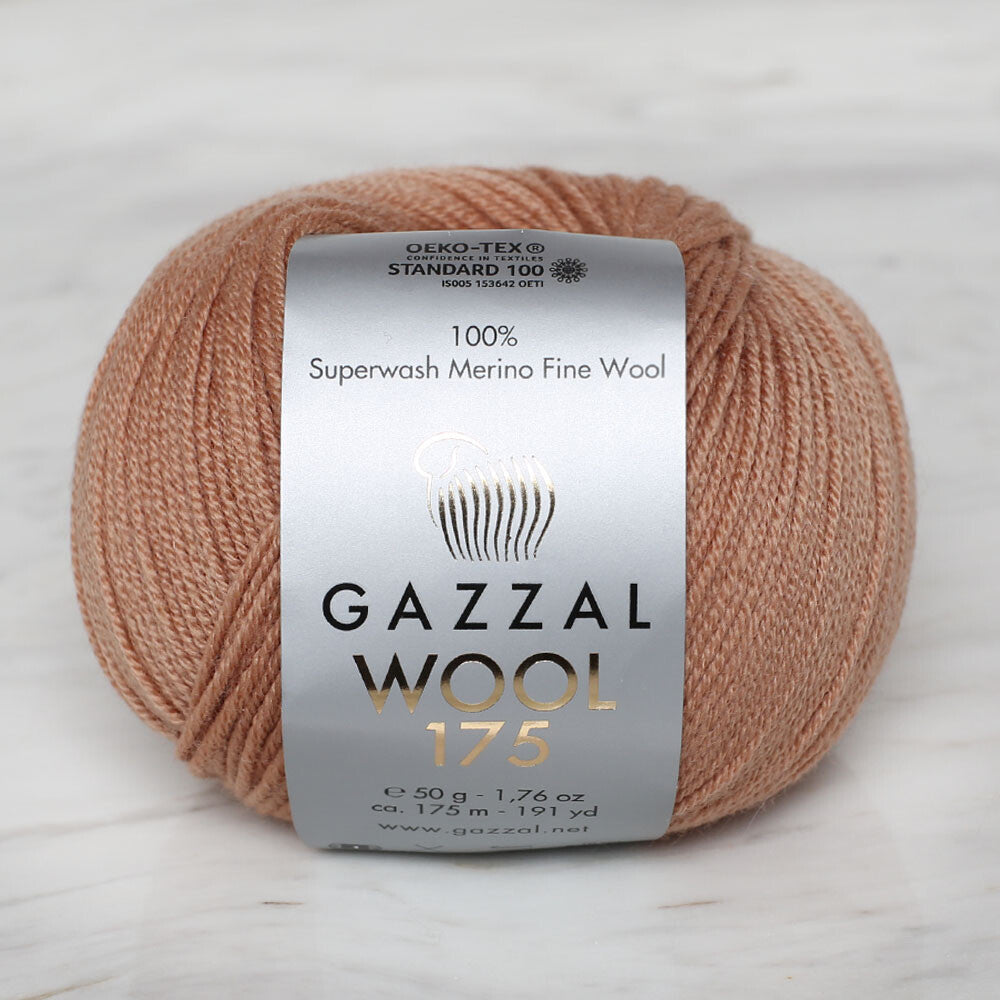 Gazzal Wool 175 50 Gr Yarn, Beige - 306