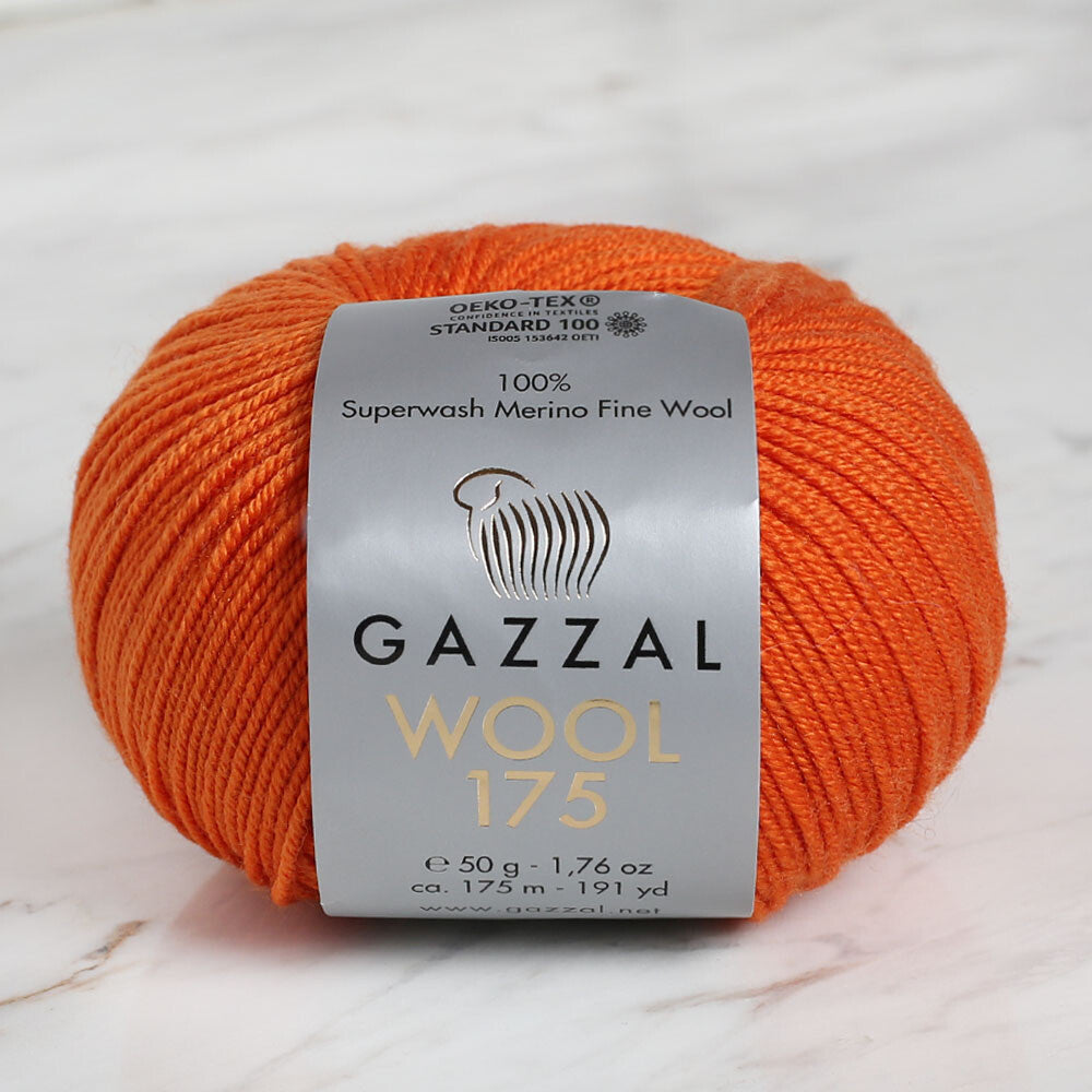 Gazzal Wool 175 50 Gr Yarn, Brick - 316