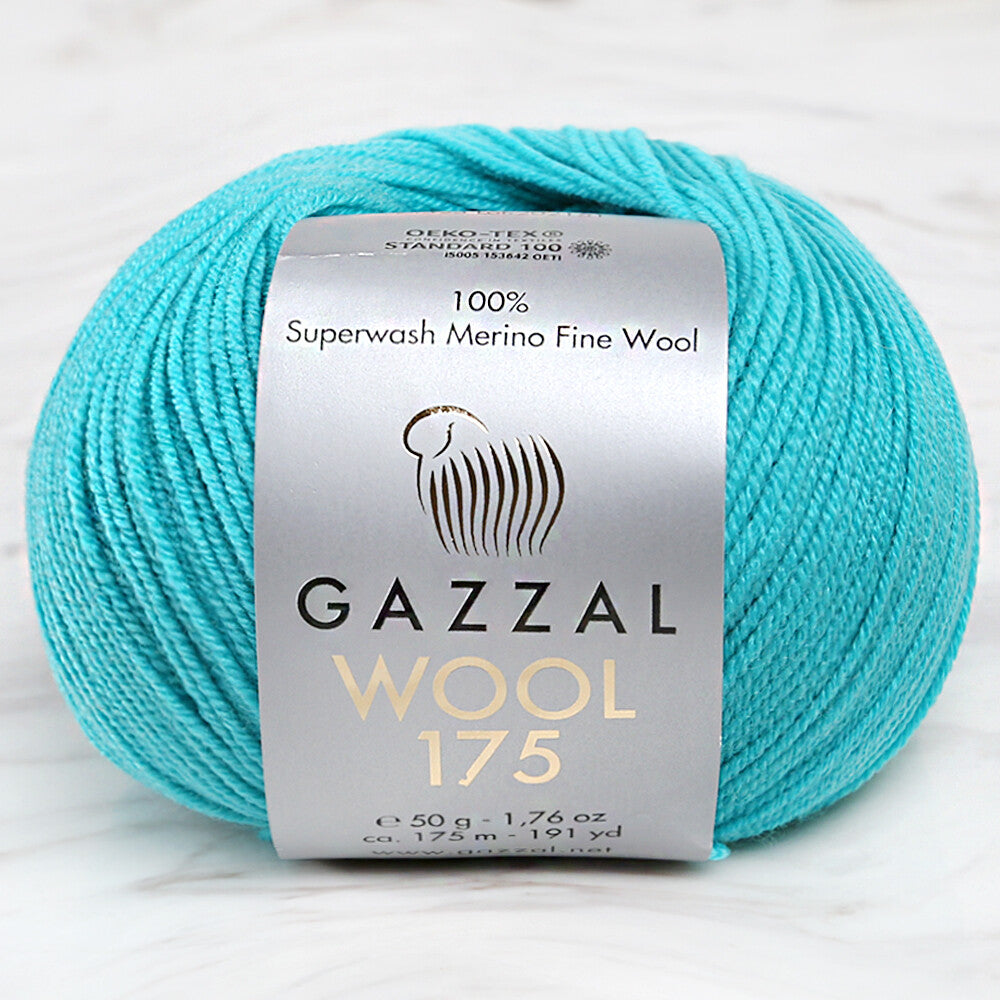 Gazzal Wool 175 50 Gr Yarn, Green - 323