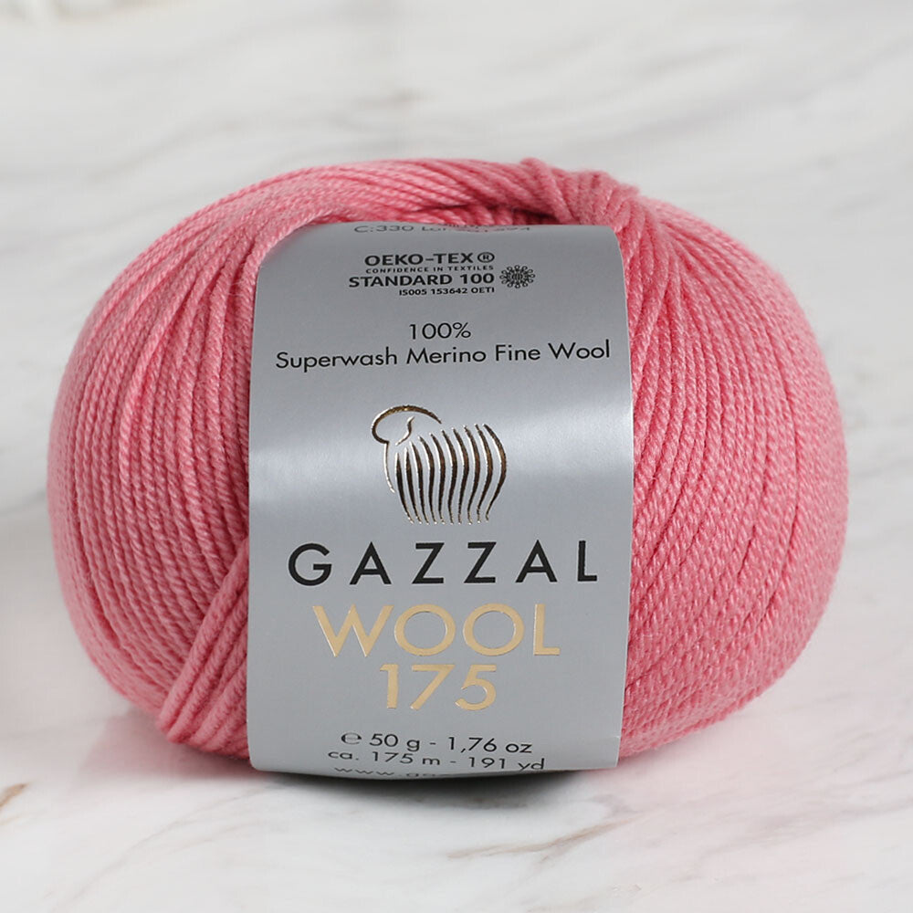 Gazzal Wool 175 50 Gr Yarn, Dark Pink - 330