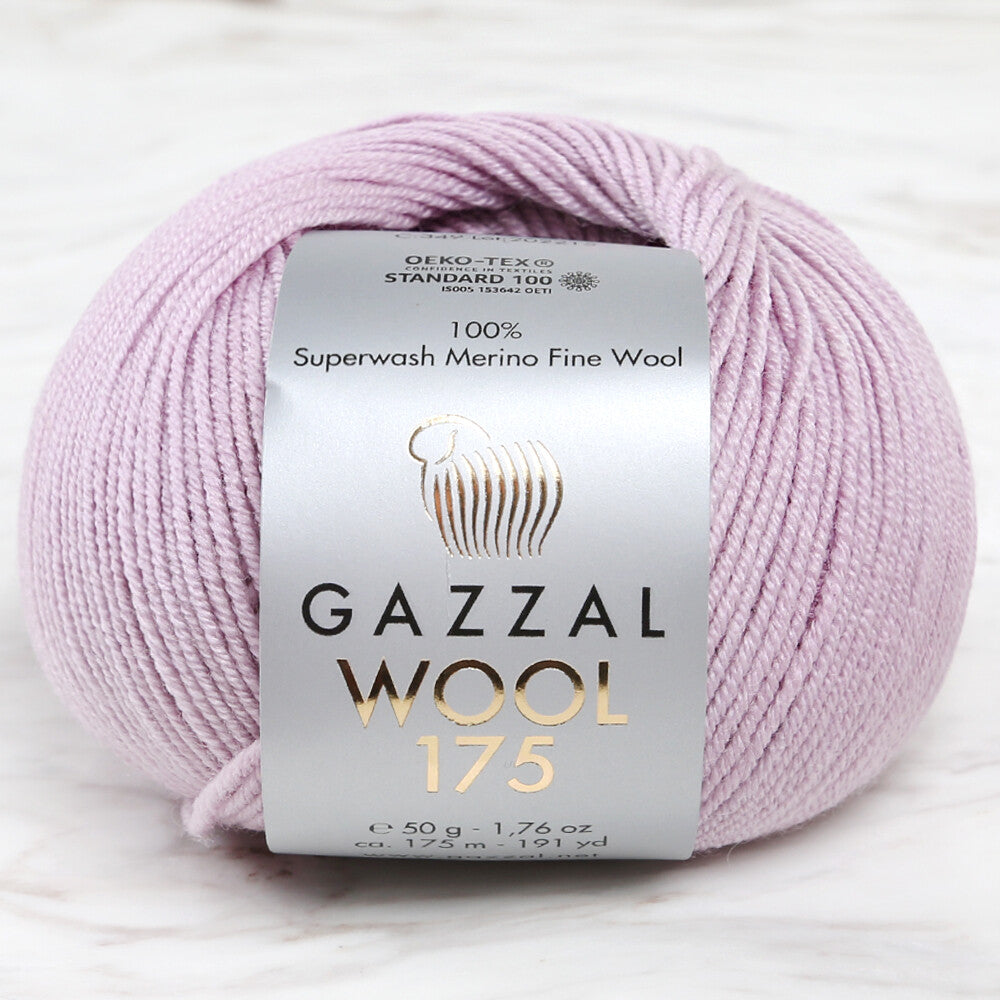 Gazzal Wool 175 50 Gr Yarn, Lilac - 349