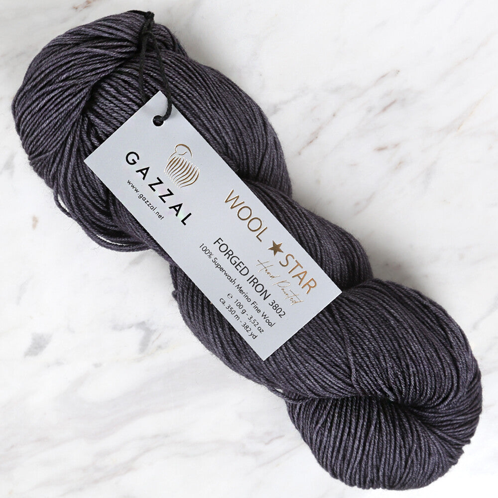 Gazzal Wool Star Yarn, Smoky - 3802