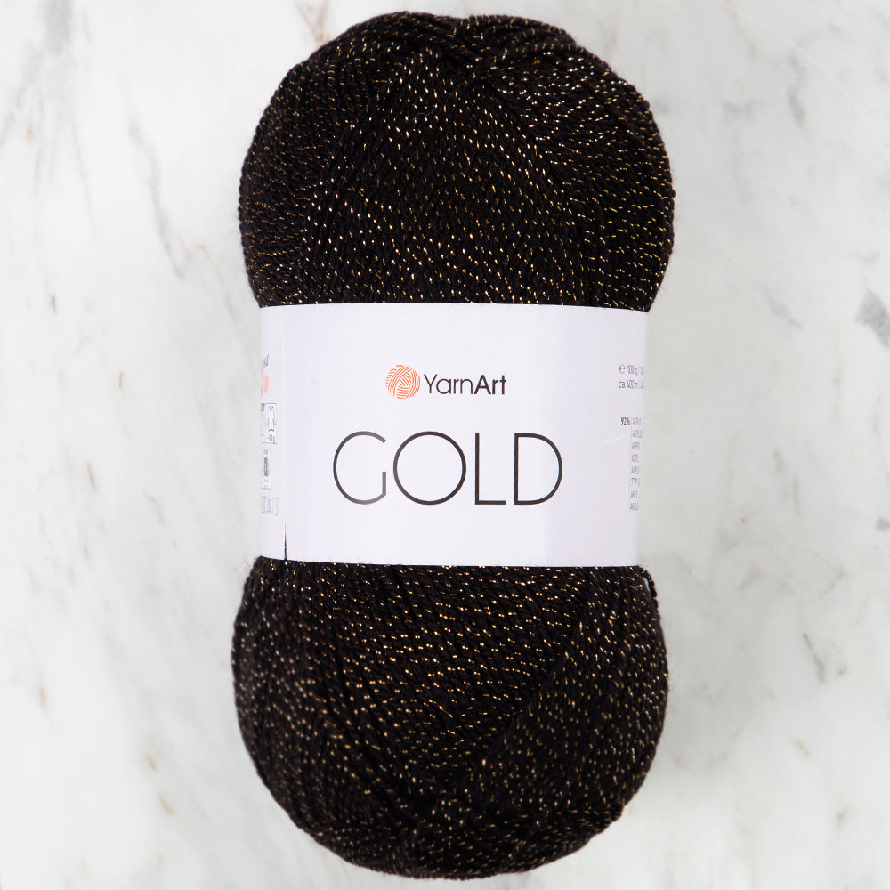 Yarnart GOLD Knitting Yarn, Black - 9004