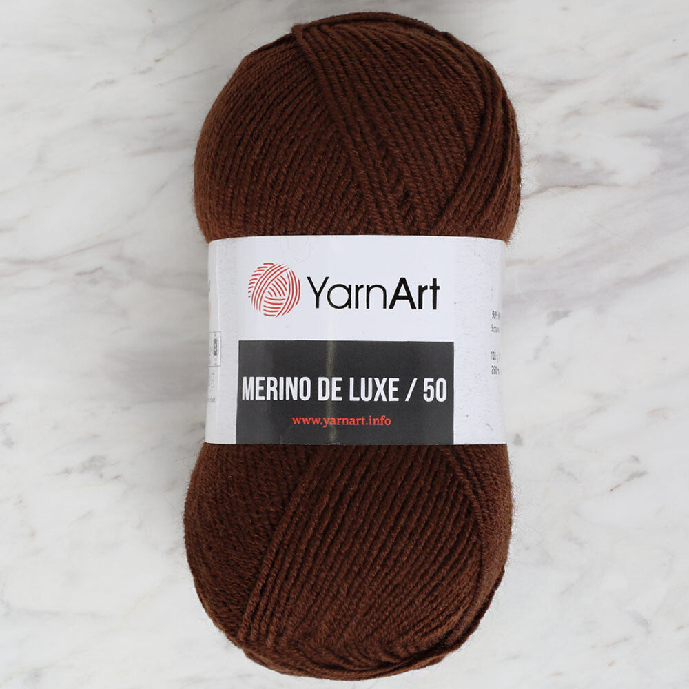 Yarnart Merino de Luxe / 50 Yarn, Dark Brown - 3067