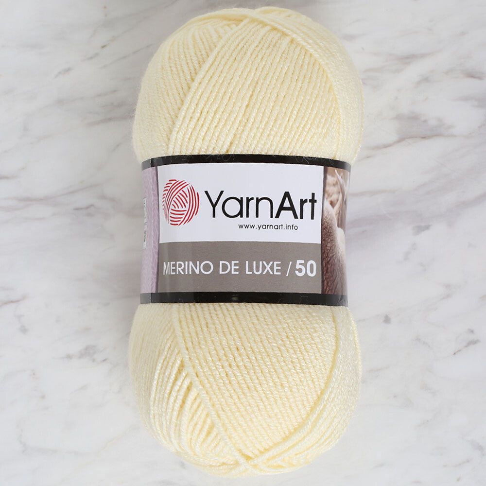 Yarnart Merino de Luxe / 50 Yarn, Light Yellow - 7003